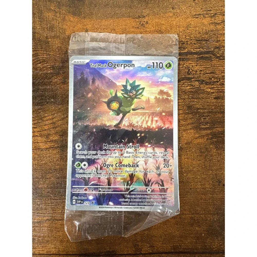 Pokemon Teal Mask Ogerpon SVP 123 Scarlet Violet Black Star Promo Sealed Card